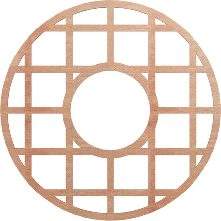 Ekena Millwork O'Neal Wood Fretwork Pierced Ceiling Medallion, Cherry, 30"OD x 10 7/8"ID x 1/4"T CMWP30X30X0250ONCH